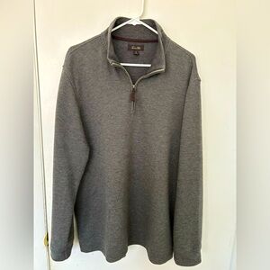 Tasso Elba 1/4 Zip Pullover Men's Size XL Grey/Green